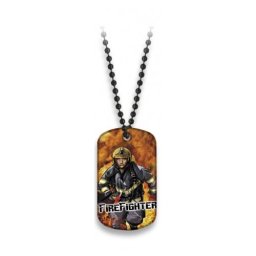 Albainox známka identifikační FIRE FIGHTER s řetízkem