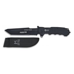 K25 nůž PREDATOR pevná čepel ČERNÝ