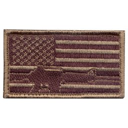 ROTHCO nášivka USA vlajka se zbraní velcro