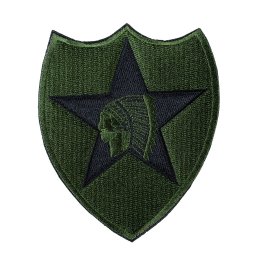 NAVYS nášivka 2ND INFANTRY DIVISION - OLIV