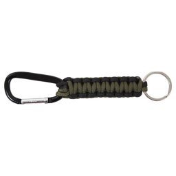 ROTHCO klíčenka PARACORD s karabinou ZELENO-ČERNÁ