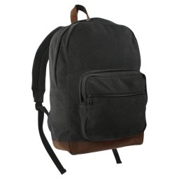 ROTHCO batoh VINTAGE TEARDROP kožené prvky ČERNÝ