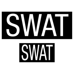 ROTHCO nášivka SWAT velcro 2 rozměry v balení ČERNÁ