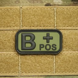 Nášivka KREV B POS plast ZELENÁ