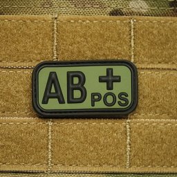 JACKETS TO GO nášivka KREV AB POS plast ZELENÁ