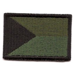NAVYS nášivka ČR vlajka velká ZELENÁ (65mm)