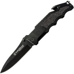 Smith & Wesson nůž S&W BORDER GUARD 2 hladké ostří ČERNÝ