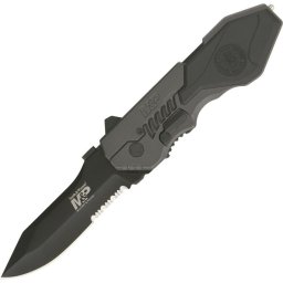 Smith & Wesson nůž S&W MILITARY & POLICE, Al rukojeť, zubaté ostří