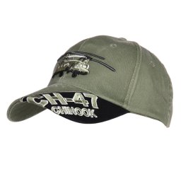 FOSTEX čepice baseball s helikoptérou CH-47 ZELENÁ