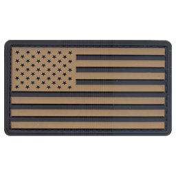 ROTHCO nášivka vlajka USA plast ČERNÁ/KHAKI