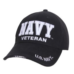 ROTHCO čepice baseball NAVY VETERAN ČERNÁ