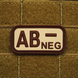 JACKETS TO GO nášivka KREV AB NEG plast DESERT