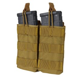 CONDOR OUTDOOR sumka MOLLE dvojitá na zásobníky 2xM4 otevřená COYOTE
