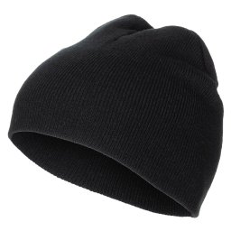 Pro Company čepice BEANIE jemně pletená Acryl ČERNÁ