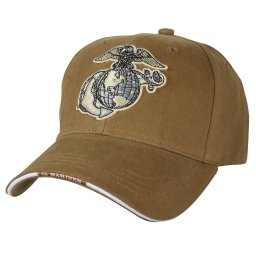 ROTHCO čepice baseball USMC GLOBE & ANCHOR COYOTE