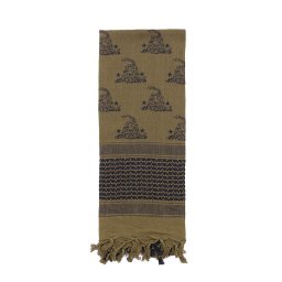 ROTHCO šátek SHEMAGH 107 x 107 cm GADSDEN SNAKE ZELENÝ