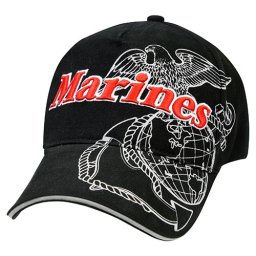 ROTHCO čepice DELUXE US.MARINES baseball ČERNÁ