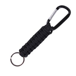 ROTHCO klíčenka PARACORD s karabinou ČERNÁ
