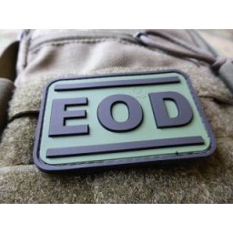 JACKETS TO GO nášivka EOD plast ZELENÁ