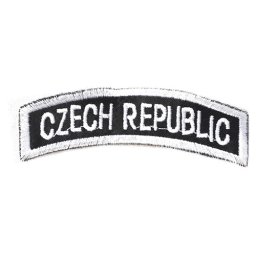 NAVYS nášivka domovenka oblouček CZECH REPUBLIC - ČERNOBÍLÝ