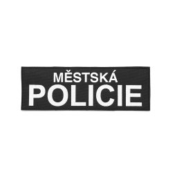 NAVYS nášivka MĚSTSKÁ POLICIE velká velcro ČERNÁ