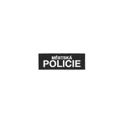 NAVYS nášivka MĚSTSKÁ POLICIE malá velcro ČERNÁ