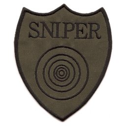 NAVYS nášivka SNIPER s terčem - OLIV