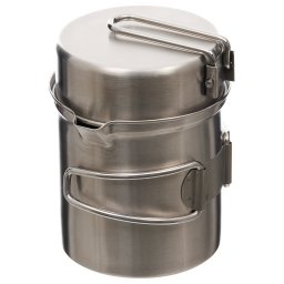 FOX Outdoor sada hrnku a pánvičky pro vaření v přírodě NEREZ