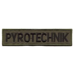 NAVYS nášivka PYROTECHNIK velká OLIV VELCRO