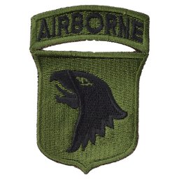 NAVYS nášivka 101st AIRBORNE DIVISION - ZELENÁ