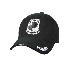 ROTHCO čepice DELUXE POW/MIA baseball ČERNÁ