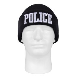 ROTHCO čepice pletená DELUXE 3D POLICE ČERNÁ