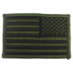 ROTHCO nášivka US vlajka reverzní 5 x 7,5 cm ZELENO-ČERNÁ