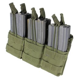CONDOR OUTDOOR sumka MOLLE trojitá na zásob. 6xM16 otevřená ZELENÁ