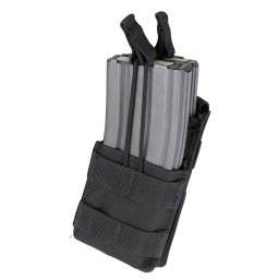 CONDOR OUTDOOR sumka MOLLE na zásobníky 2xM16 otevřená ČERNÁ