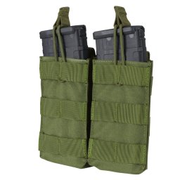 CONDOR OUTDOOR sumka MOLLE dvojitá na zásobníky 2xM4 otevřená ZELENÁ