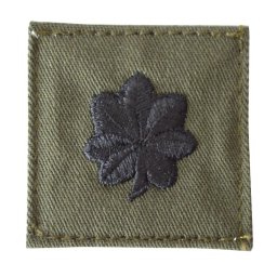 MILITARY RANGE nášivka hodnosti VELCRO LT. COLONEL ZELENÁ