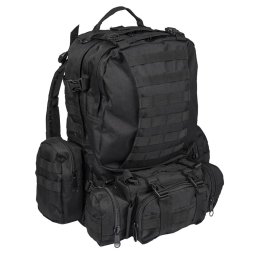 MIL-TEC batoh DEFENSE MODULAR s ledvinou ČERNÝ