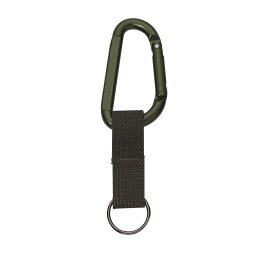 ROTHCO karabina JUMBO 80mm ZELENÁ s popruhem a kroužkem