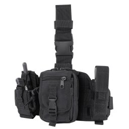 S.T. CONDOR panel stehenní MOLLE s pouzdry ČERNÝ