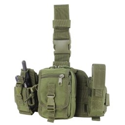 S.T. CONDOR panel stehenní MOLLE s pouzdry ZELENÝ