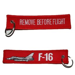FOSTEX klíčenka REMOVE BEFORE FLIGHT / F-16