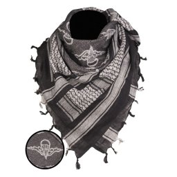 MIL-TEC šátek SHEMAGH PARATROOPER ČERNO/BÍLÝ