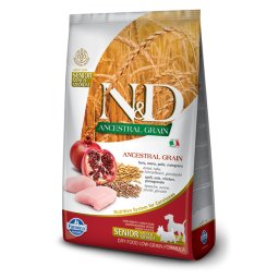 N&D Ancestral Grain Dog Senior M/L Chicken Pomegranate 12 kg