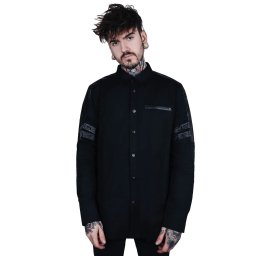 košile pánská KILLSTAR - Devastation - Button-Up - BLACK - KSRA001922