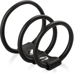 SCALA SILIKONOVÝ KOŽENÝ POSTROJ -KROUŽEK NA PENIS LTT LV-C37