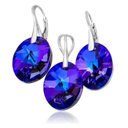 Lafira stříbrná sada šperků Oval Heliotrope 2866