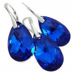 Lafira stříbrná sada šperků Pear Majestic Blue 2977