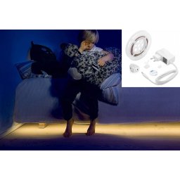 LED osvětlení pod postel + schody 1,5M pás na senzor pohybu + nastavitelný jas - PACK