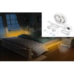 LED pasy sada pod postel + schody 2x 1,5M pás na senzor pohybu + nastavitelný jas - PACK